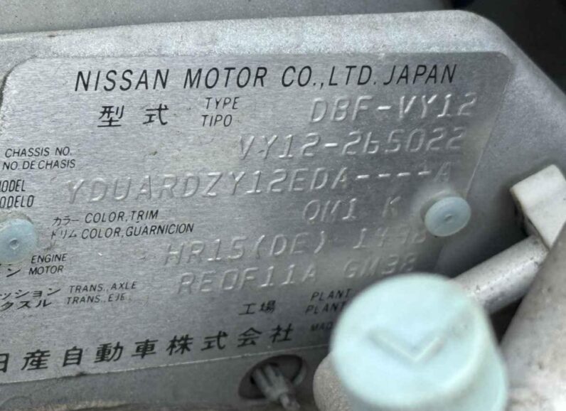 
								2019 Nissan AD 1.6L full									