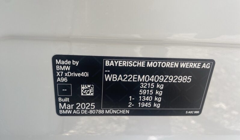 
								2025 BMW X7 40I M Sport full									