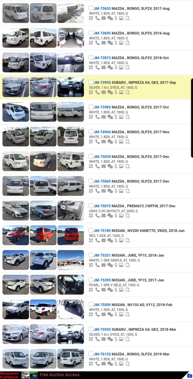 
								LIST OF OVER 500 VEHICLES FOR SALE ON THE WHARF full									