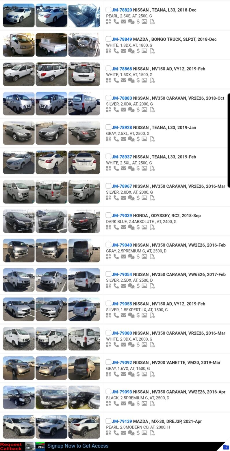 
								LIST OF OVER 500 VEHICLES FOR SALE ON THE WHARF full									