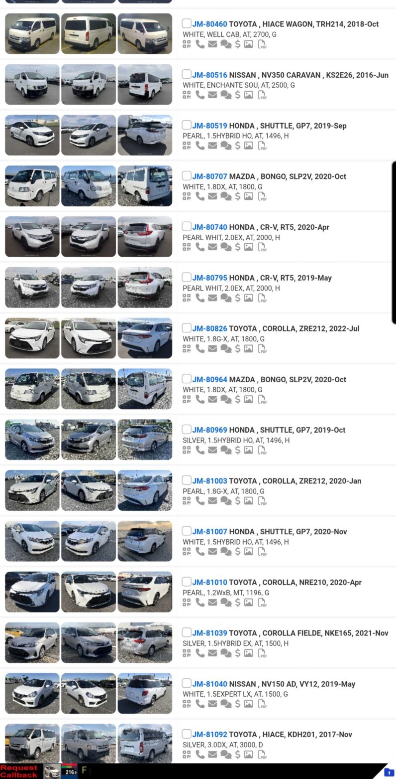 
								LIST OF OVER 500 VEHICLES FOR SALE ON THE WHARF full									