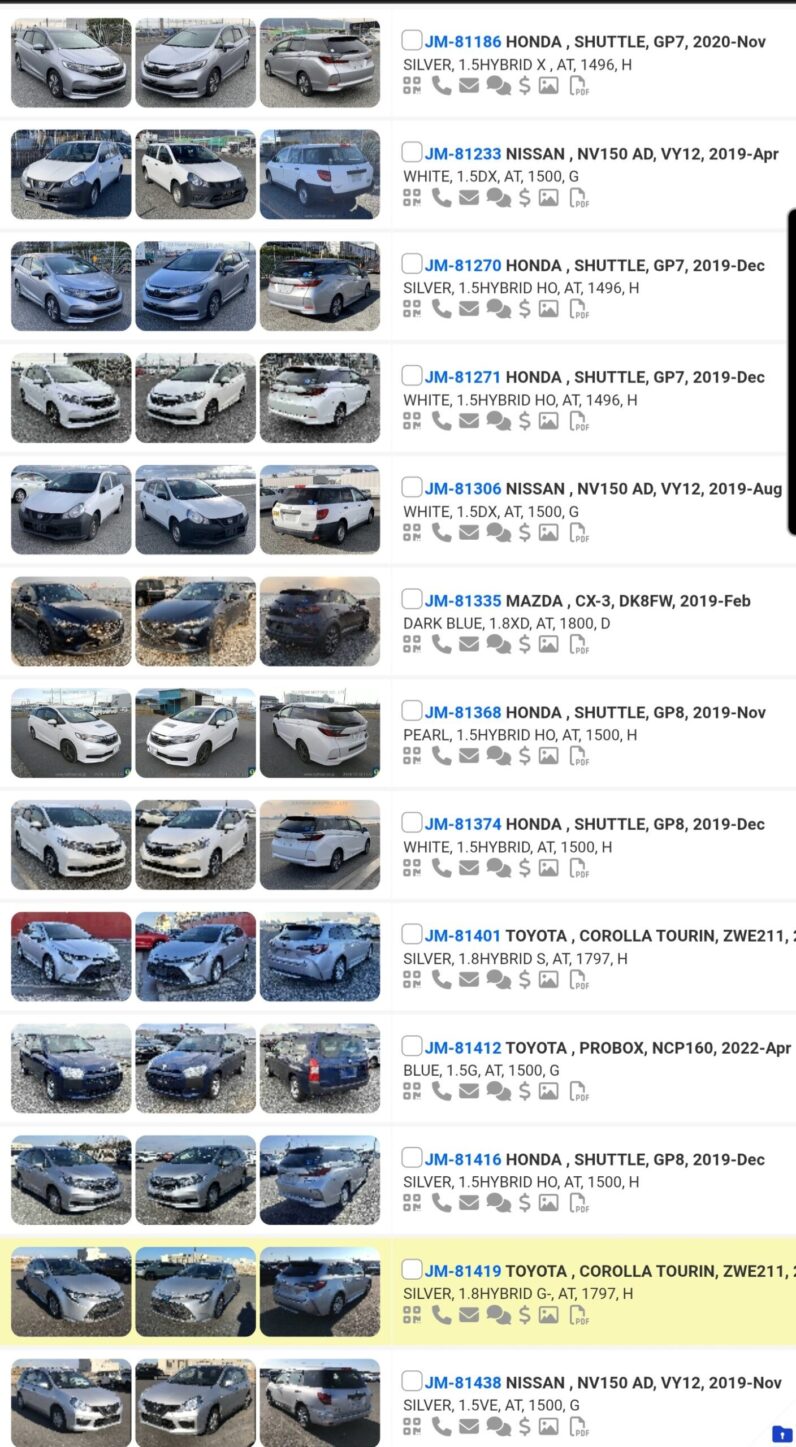 
								LIST OF OVER 500 VEHICLES FOR SALE ON THE WHARF full									