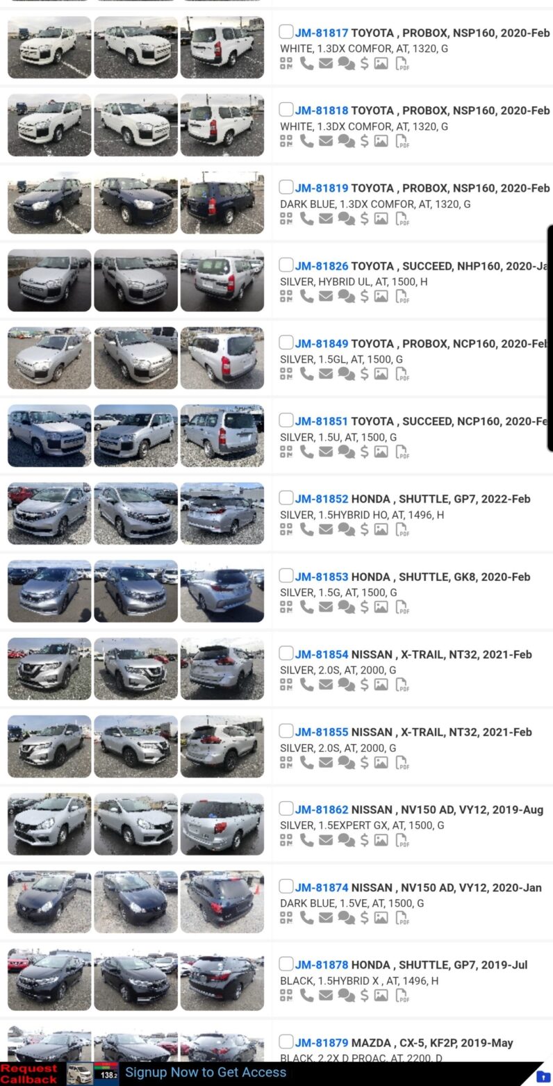 
								LIST OF OVER 500 VEHICLES FOR SALE ON THE WHARF full									