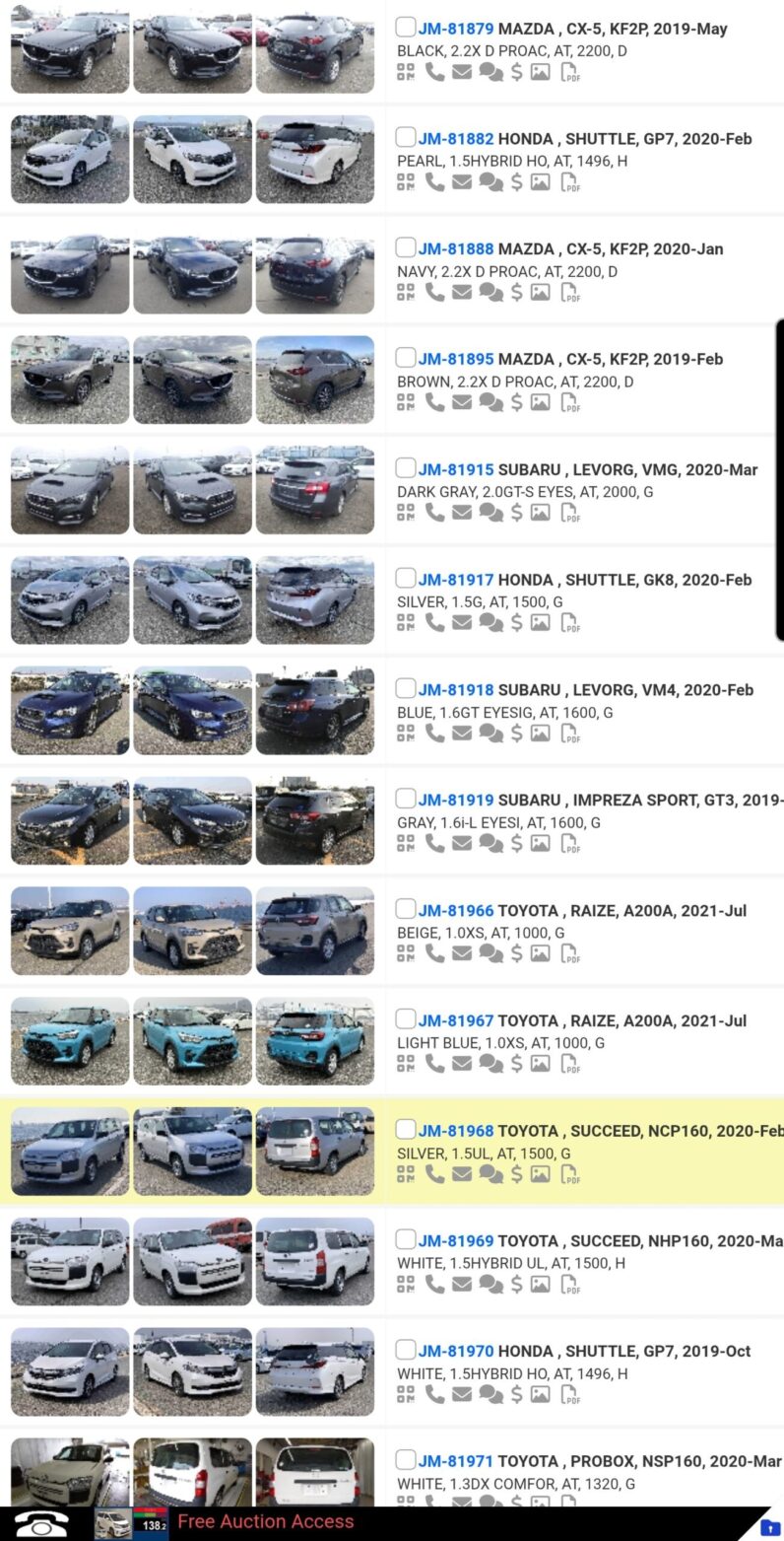 
								LIST OF OVER 500 VEHICLES FOR SALE ON THE WHARF full									